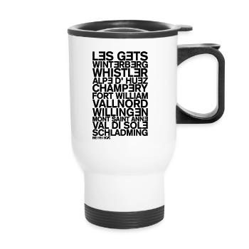 Bike Parks - Thermal mug with handle - white - Front