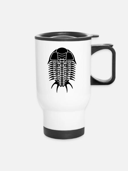 Fossil nerd - Thermobecher mit Tragegriff - Weiß