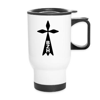 breizh ermine - Thermal mug with handle - white - Front
