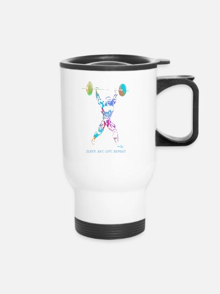 Jerk - Thermobecher mit Tragegriff - Weiß