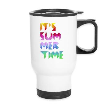 It's Summer Time - Thermobecher mit Tragegriff - Weiß - Vorne