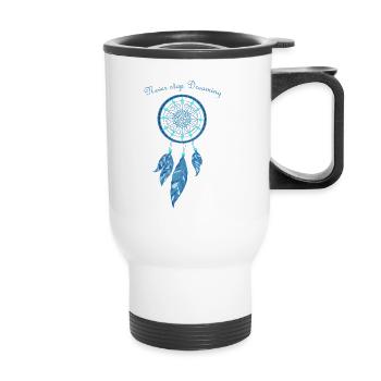 dream catcher - Thermal mug with handle - white - Front