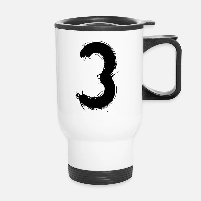 The three - Thermal mug with handle - white