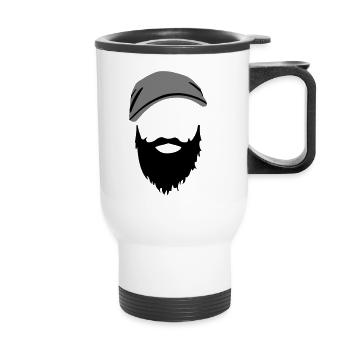 Guy Doe - Thermal mug with handle - white - Front