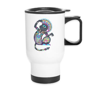 Tribal Ornaments - Thermal mug with handle - white - Front