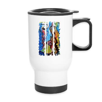 Graffiti - Tasse isotherme avec poignée - blanc - Devant