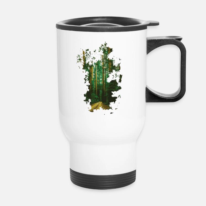FORÊT - Tasse isotherme avec poignée - blanc
