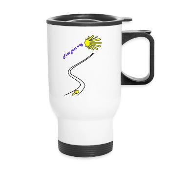 Camino de Santiago Camino de Santiago Pilgrimage - Thermal mug with handle - white - Front