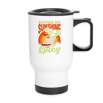 Attenzione Spicy Margarita Cocktail Lover's - Thermobecher mit Tragegriff - Weiß - Vorne