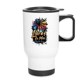 Lloret De Mar Party Crew Vacances - Tasse isotherme avec poignée - blanc - Devant