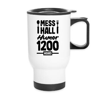 Embrace the Mission Military Time Adventure Call - Thermal mug with handle - white - Front