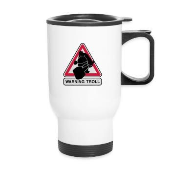 Troll - Tasse isotherme avec poignée - blanc - Devant