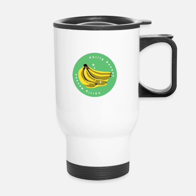 GDR Ostalgie | completely banana - Thermal mug with handle - white