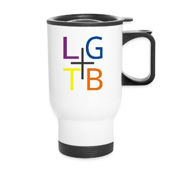 LGBT+ - Thermal mug with handle - white - Front
