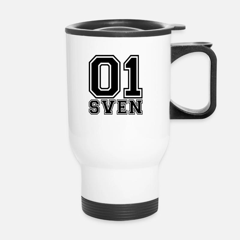 Sven - Name - Thermal mug with handle - white