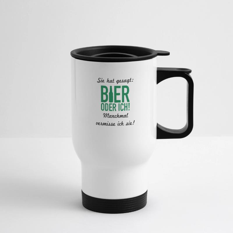 Thermobecher mit Tragegriff