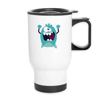 Alexandro - Monster Cool Collection - Thermobecher mit Tragegriff - Weiß - Vorne