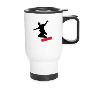Skater - Tasse isotherme avec poignée - blanc - Devant