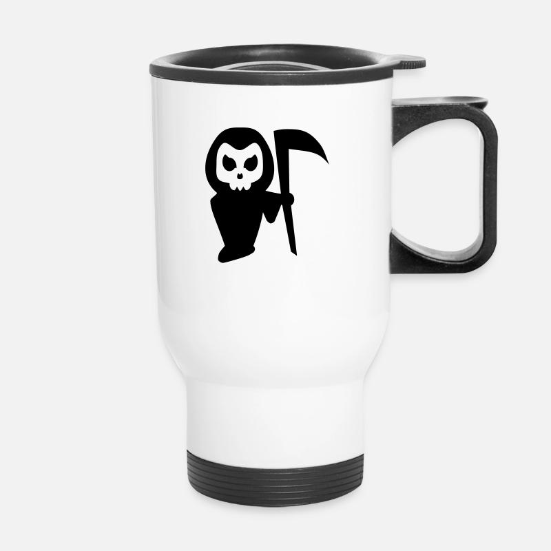 Grim Reaper Halloween - Thermal mug with handle - white