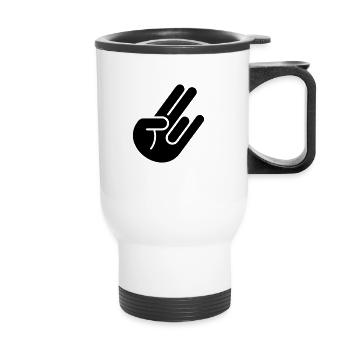 JDM Hand 1c - Thermobecher mit Tragegriff - Weiß - Vorne