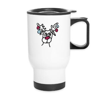 Rennes - Tasse isotherme avec poignée - blanc - Devant