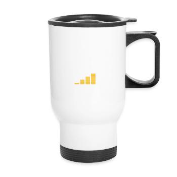 KEEP CALM HODL - Thermobecher mit Tragegriff - Weiß - Vorne