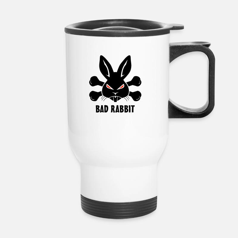 Bad Rabbit Hase - Thermal mug with handle - white
