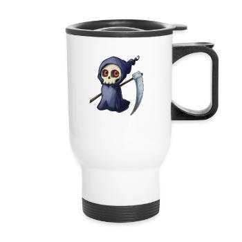 Petite mort - Tasse isotherme avec poignée - blanc - Devant