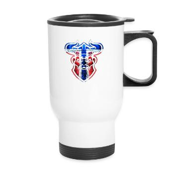 Viking Esports emblem - Thermal mug with handle - white - Front