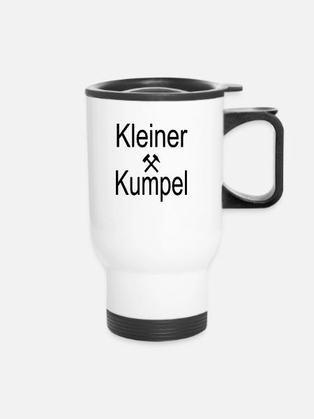 Kleiner Kumpel - Thermobecher mit Tragegriff - Weiß