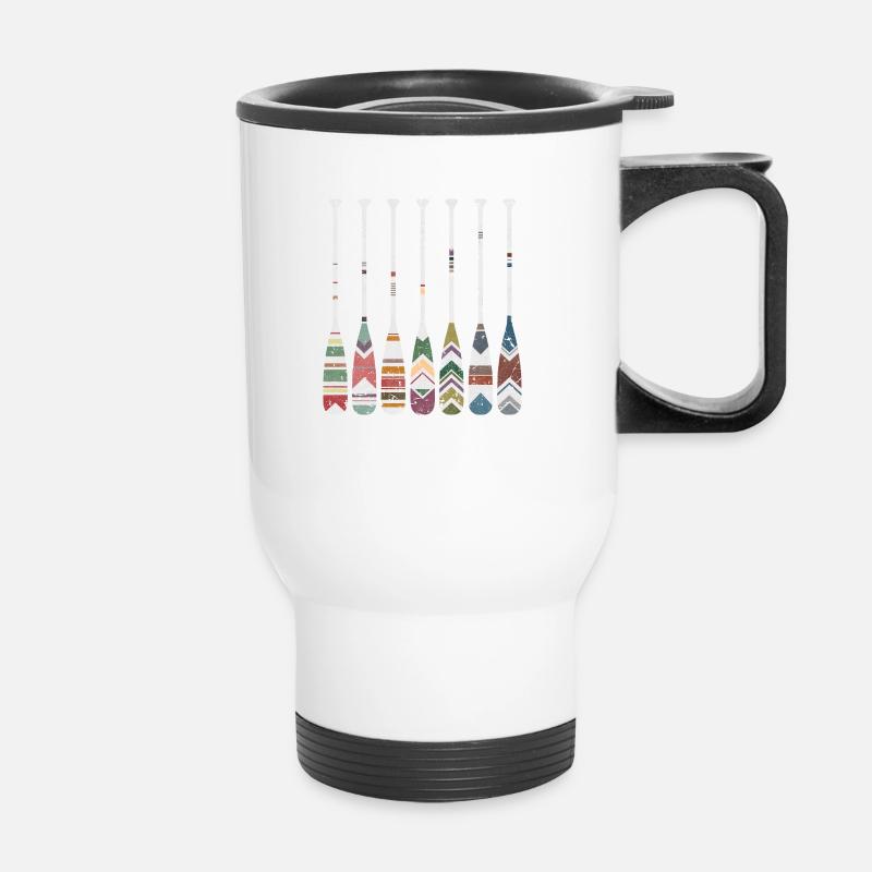 Rower - Thermal mug with handle - white
