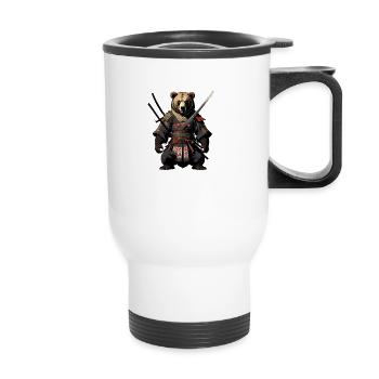 The Ninja Bear - Thermal mug with handle - white - Front