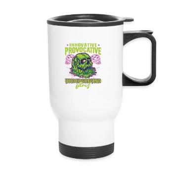 Film underground, Cinéma indépendant, Horreur - Tasse isotherme avec poignée - blanc - Devant