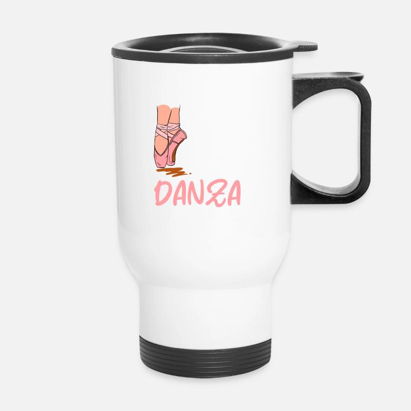 Today I Can't, I Have Dance: For Dancers - Thermal mug with handle - white