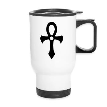 Ankh (ankh) 01.0 - Tasse isotherme avec poignée - blanc - Devant