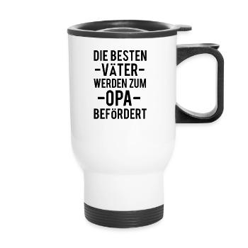 Opa - Thermobecher mit Tragegriff - Weiß - Vorne