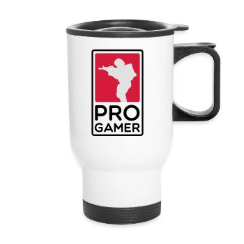 PRO GAMER - Thermal mug with handle - white - Front