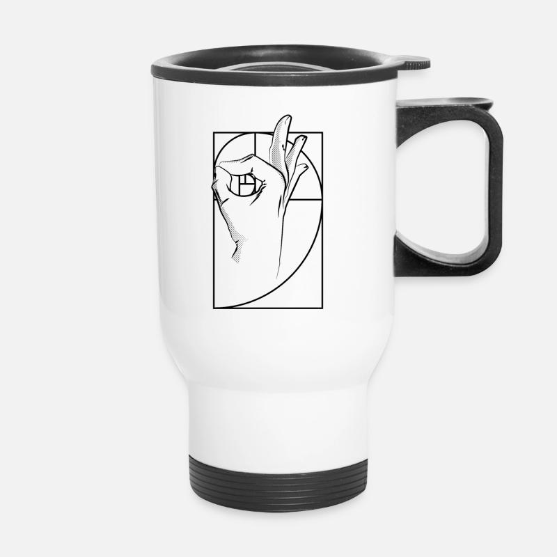 Gotcha-Troll - Thermobecher mit Tragegriff - Weiß