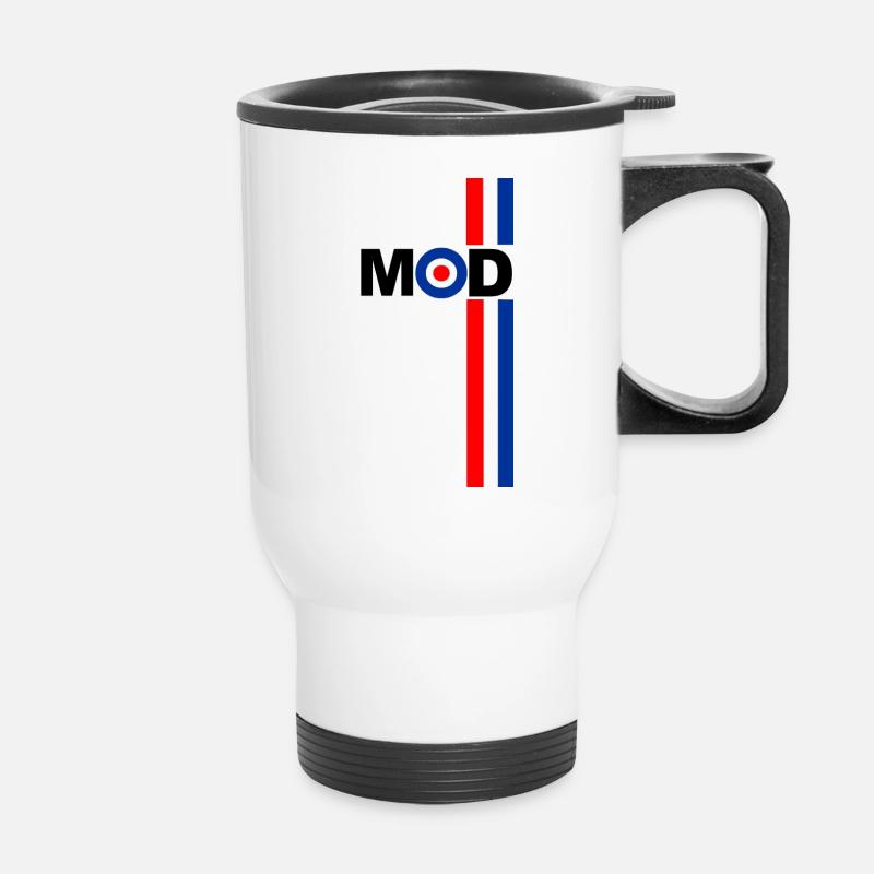 MOD TARGET RWB STREIFEN DESIGN - Thermobecher mit Tragegriff - Weiß