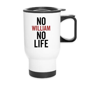 No William No Life - Thermal mug with handle - white - Front