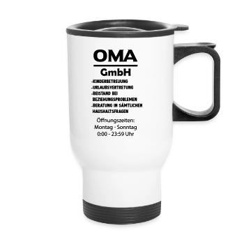 oma gmbh - Thermobecher mit Tragegriff - Weiß - Vorne