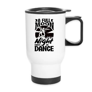 Moonlit Night Dancer's - Thermal mug with handle - white - Front