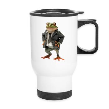 Grenouille - Tasse isotherme avec poignée - blanc - Devant