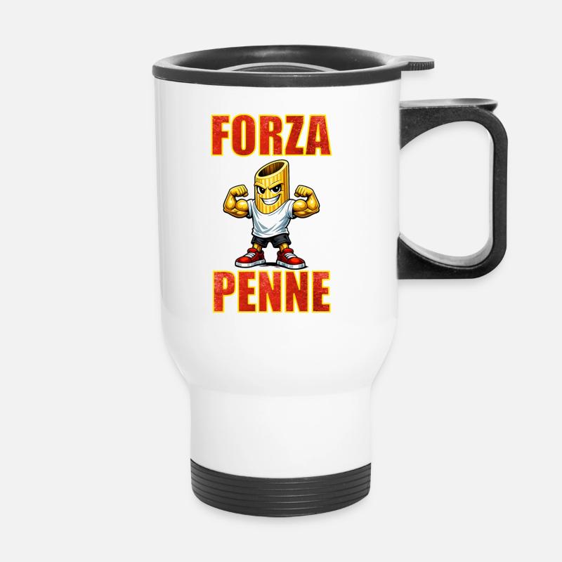 Forza Penne - Thermobecher mit Tragegriff - Weiß