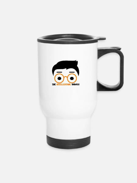 Nerd Geek - Thermobecher mit Tragegriff - Weiß