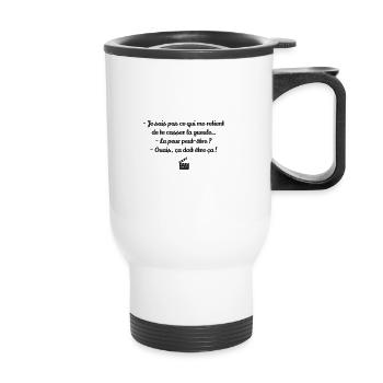 Les Bronzés font du ski / Humour / Réplique Culte - Tasse isotherme avec poignée - blanc - Devant