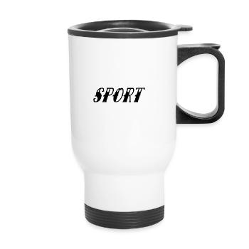 SPORT - Tasse isotherme avec poignée - blanc - Devant