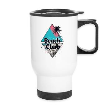 Beach Club Diamant - Thermobecher mit Tragegriff - Weiß - Vorne