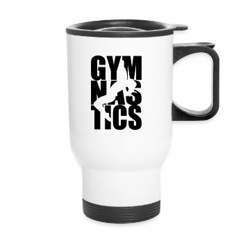 Gymnastique - Gymnastique - Tasse isotherme avec poignée - blanc - Devant