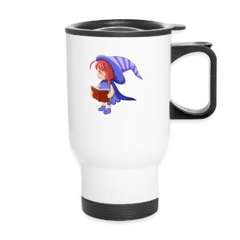 Magician girl - Thermal mug with handle - white - Front